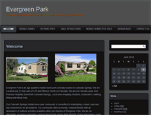 Tablet Screenshot of evergreen-park.com
